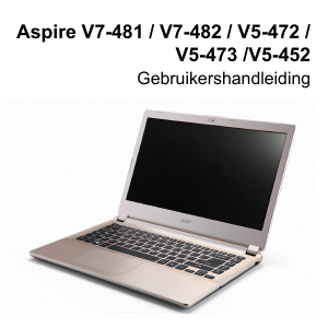 Handleiding Acer Aspire V5-472G Laptop