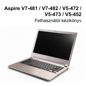 Használati útmutató Acer Aspire V5-472PG Laptop