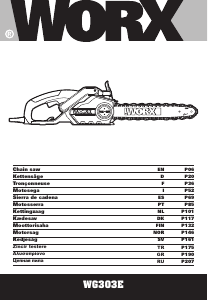 Bruksanvisning Worx WG303E Motorsag