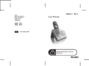 Manual Philips DECT2141S Wireless Phone