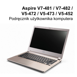 Instrukcja Acer Aspire V5-473G Komputer przenośny