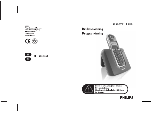 Bruksanvisning Philips DECT1223S Trådlös telefon