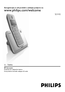 Návod Philips SE4401S Bezdrôtový telefón