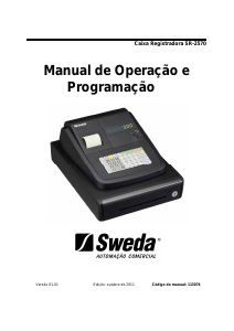Manual Sweda SR-2570 Caixa registadora