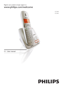 Manual Philips CD3653Q Wireless Phone