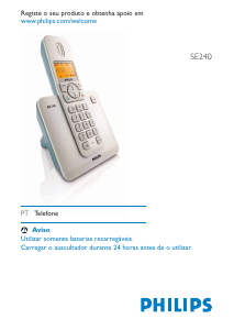 Manual Philips SE2401S Telefone sem fio