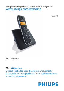 Mode d’emploi Philips SE3502B Téléphone sans fil