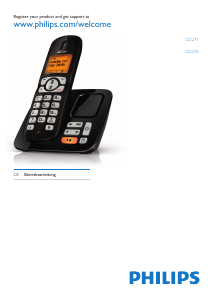 Bedienungsanleitung Philips CD2761B Schnurlose telefon