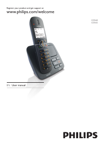 Handleiding Philips CD5601B Draadloze telefoon