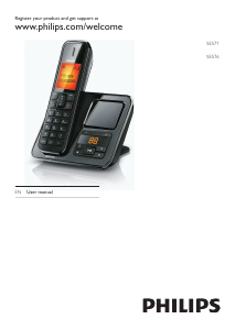Manual Philips SE5761B Wireless Phone