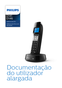 Manual Philips D1412W Telefone sem fio