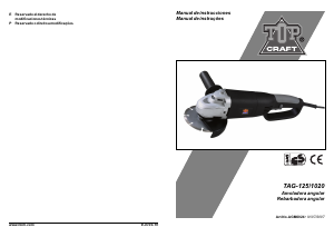 Manual de uso Topcraft TAG-125/1020 Amoladora angular