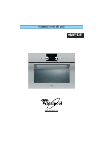 Manual de uso Whirlpool AMW 535 IX Microondas