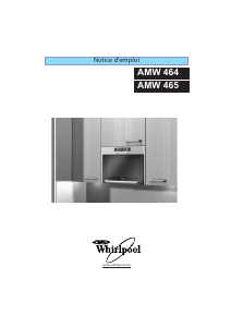 Mode d’emploi Whirlpool AMW 464/1 IX Micro-onde