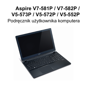 Instrukcja Acer Aspire V7-581G Komputer przenośny