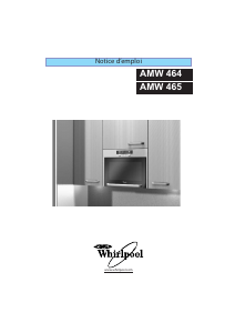 Mode d’emploi Whirlpool AMW 464/1 AL Micro-onde