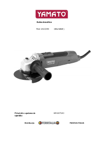 Priručnik Yamato SA115/VN Kutna brusilica