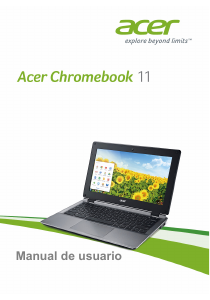 Manual de uso Acer Chromebook 11 CB3-111 Portátil