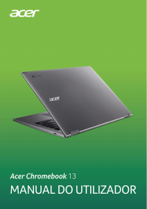 Manual Acer Chromebook 13 CB713-1W Computador portátil