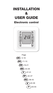 Bruksanvisning Heatcom Heat Cotrol 10 Thermostat