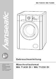 Bedienungsanleitung Hanseatic WA 71430 DI Waschmaschine