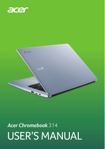Handleiding Acer Chromebook 314 C933T Laptop