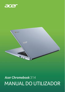 Manual Acer Chromebook 314 C933T Computador portátil