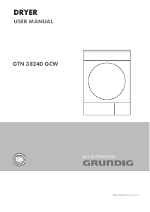 Manual Grundig GTN 38240 GCW Dryer