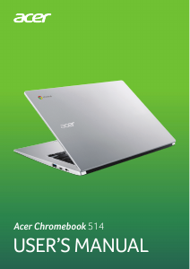 Manual Acer Chromebook 514 CB514-1HT Laptop