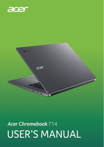 Handleiding Acer Chromebook 714 CB714-1W Laptop