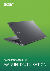 Mode d’emploi Acer Chromebook 715 CB715-1WT Ordinateur portable