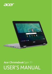 Handleiding Acer Chromebook Spin 11 CP311-1HN Laptop