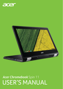 Handleiding Acer Chromebook Spin 11 CP511-1HN Laptop