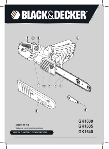 Manual Black and Decker GK1635 Ferăstrăul cu lanţ