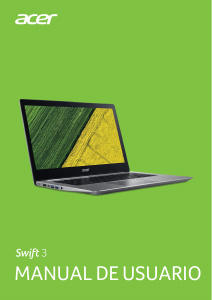 Manual de uso Acer SF314-52G-55WQ Swift 3 Portátil