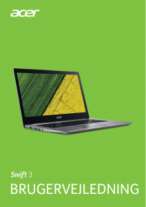 Brugsanvisning Acer SF314-52G-55WQ Swift 3 Bærbar computer