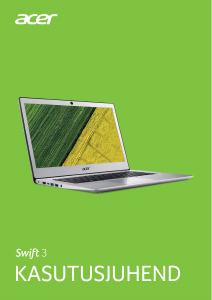 Kasutusjuhend Acer SF314-53G-87EQ Swift 3 Sülearvuti