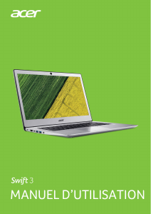 Mode d’emploi Acer SF314-53G-87EQ Swift 3 Ordinateur portable