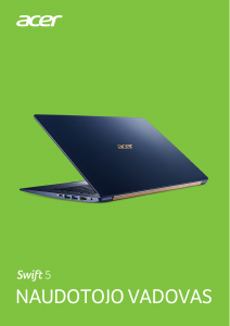 Vadovas Acer Swift 5 SF514-52TP-52LH Nešiojamasis kompiuteris