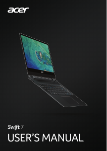 Manual Acer Swift 7 SF714-51T Laptop
