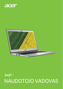 Vadovas Acer Swift SF113-31 Nešiojamasis kompiuteris