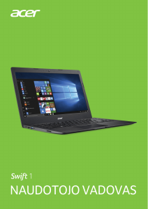 Vadovas Acer Swift SF114-31 Nešiojamasis kompiuteris