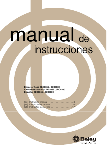 Manual Balay 3BC8880B Cooker Hood