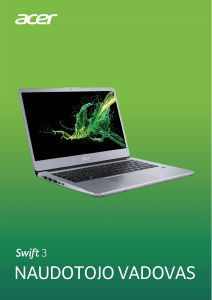 Vadovas Acer Swift SF314-41 Nešiojamasis kompiuteris