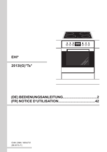 Mode d’emploi Amica EHI 12552 E Cuisinière