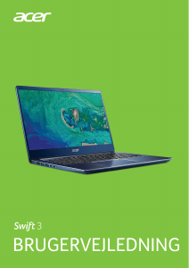 Brugsanvisning Acer Swift SF314-54G Bærbar computer