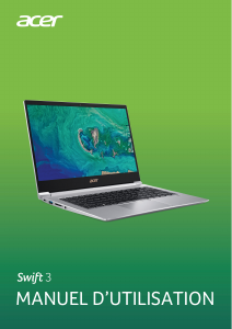 Mode d’emploi Acer Swift SF314-55G Ordinateur portable