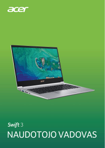 Vadovas Acer Swift SF314-55G Nešiojamasis kompiuteris