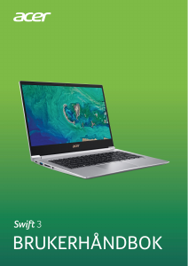 Bruksanvisning Acer Swift SF314-55G Laptop