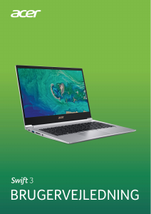 Brugsanvisning Acer Swift SF314-55G Bærbar computer